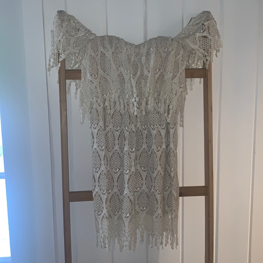 Stone Cold Fox Iowa off the shoulder dress